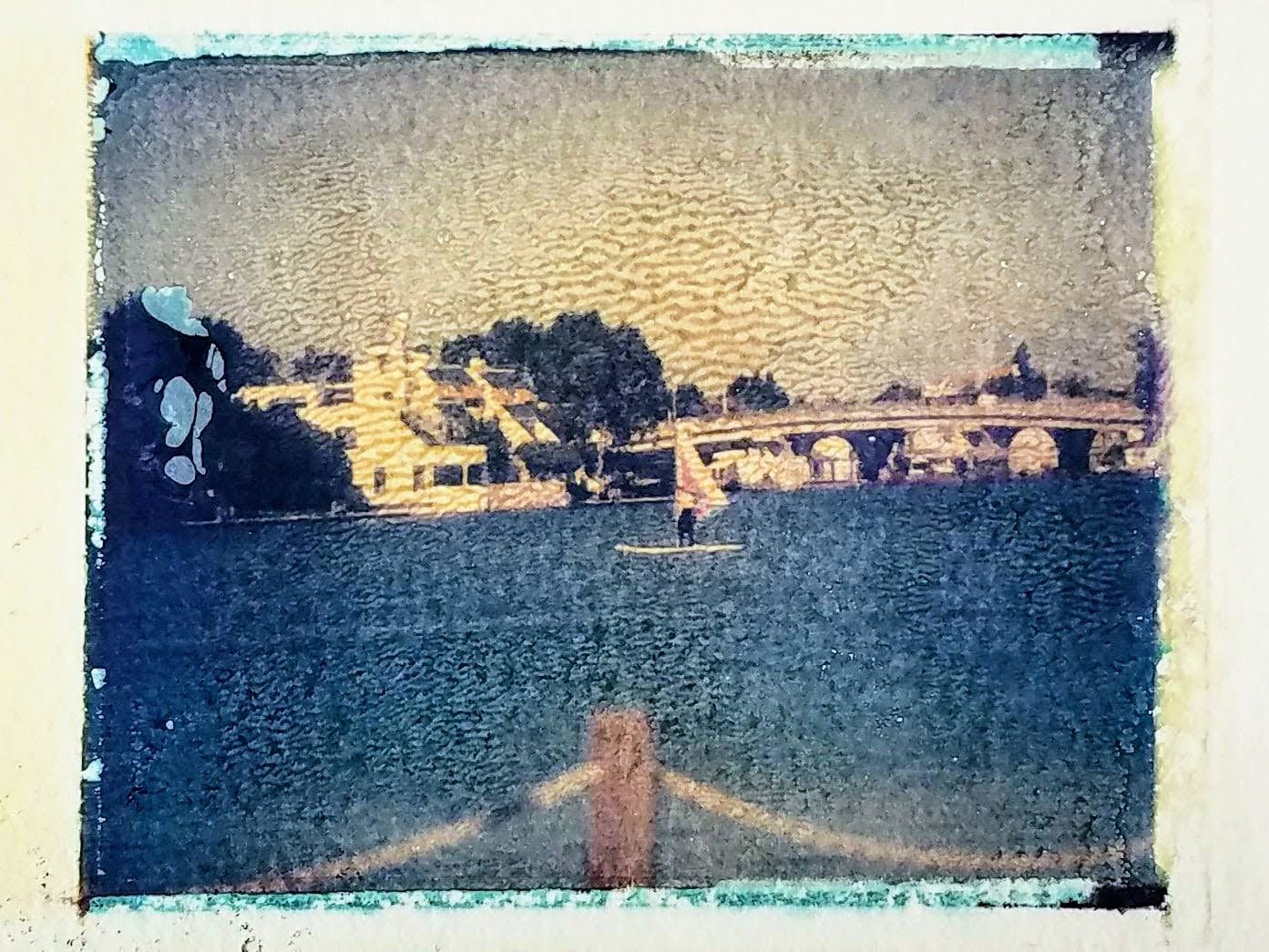 River — transfer print