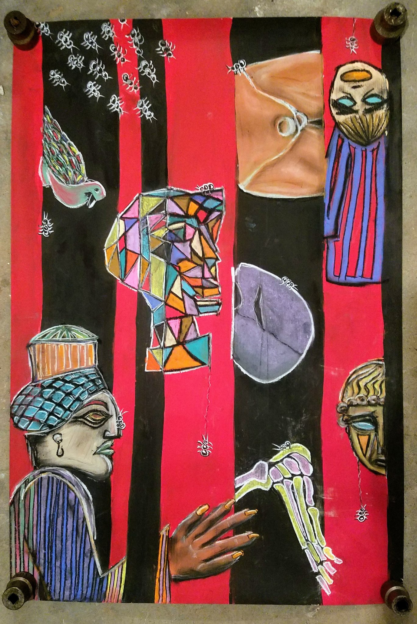 Untitled — mixed media on paper