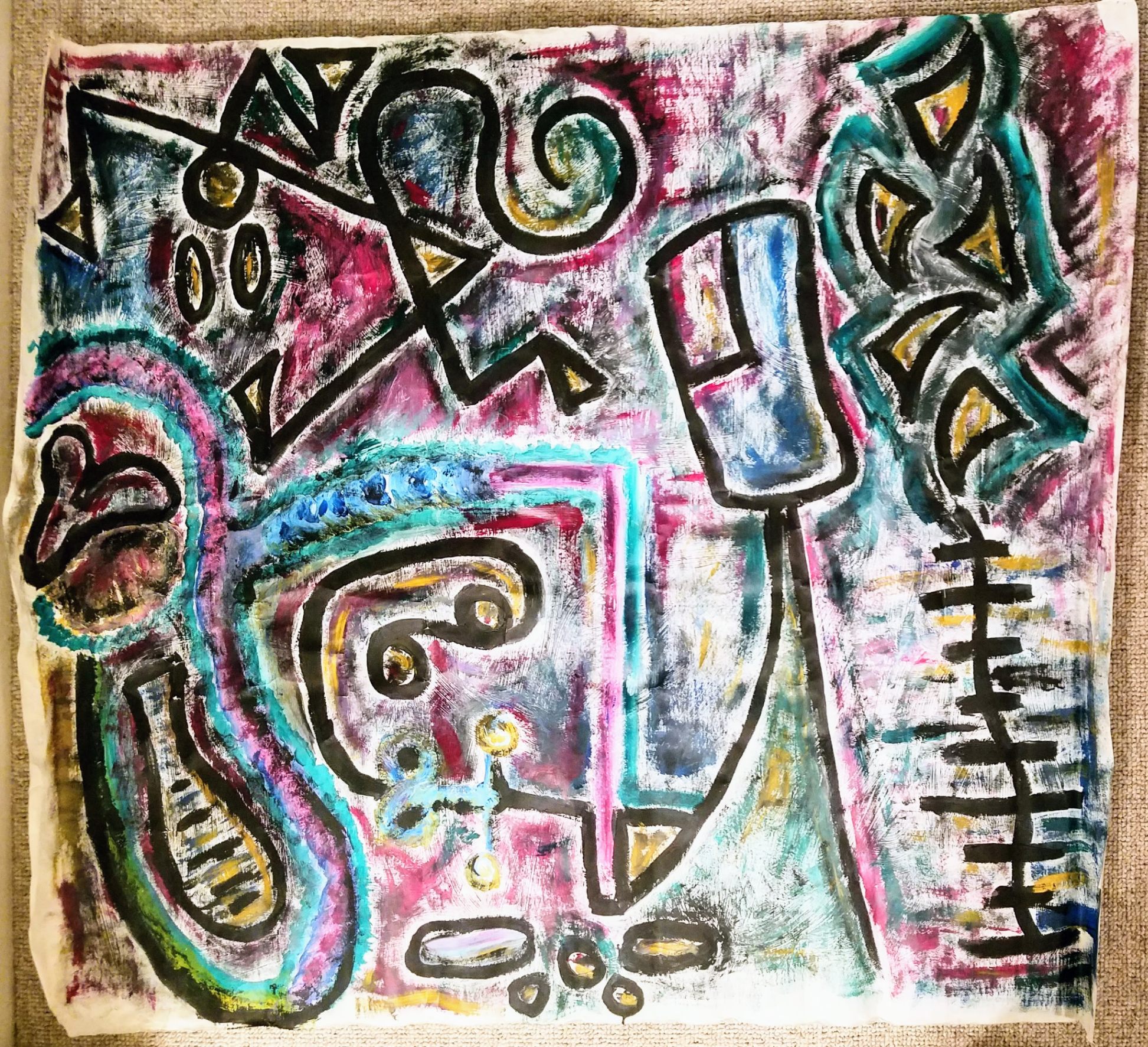 Untitled — acrylic on paper