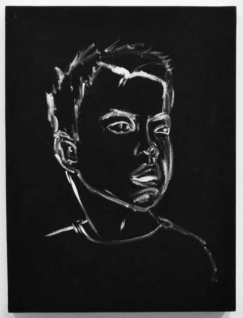 Dewey (2017) — gesso on board, 8 x 11 inches