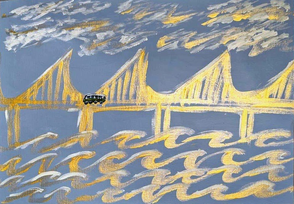 Golden Gate — acrylic on canvas