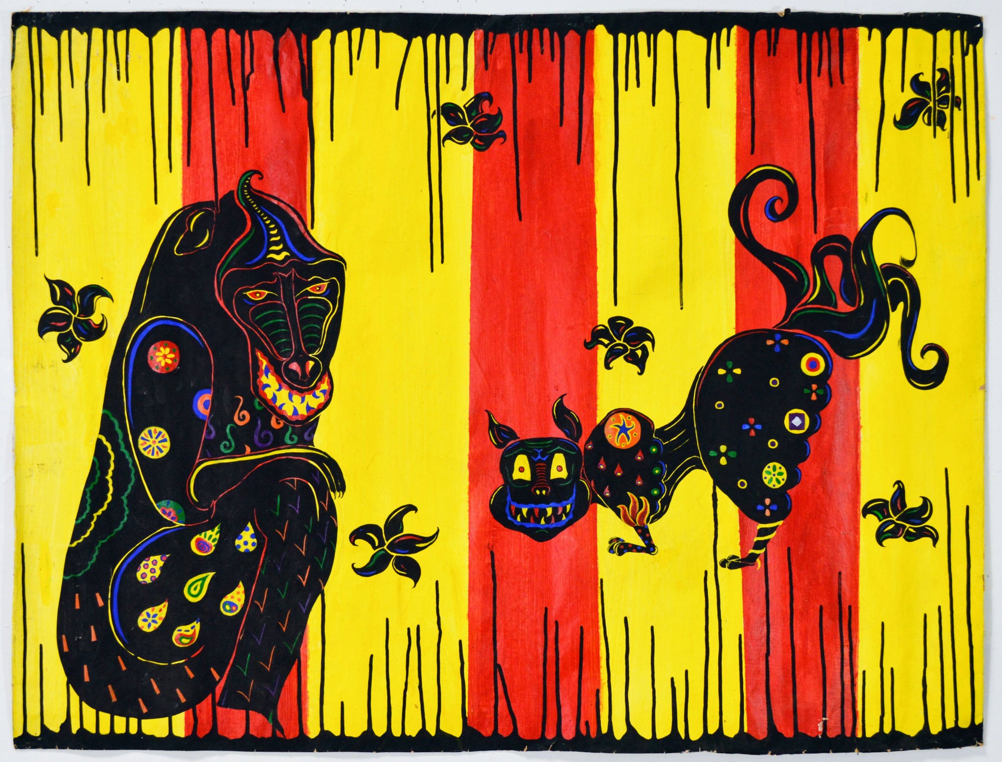Untitled — acrylic and ink on paper