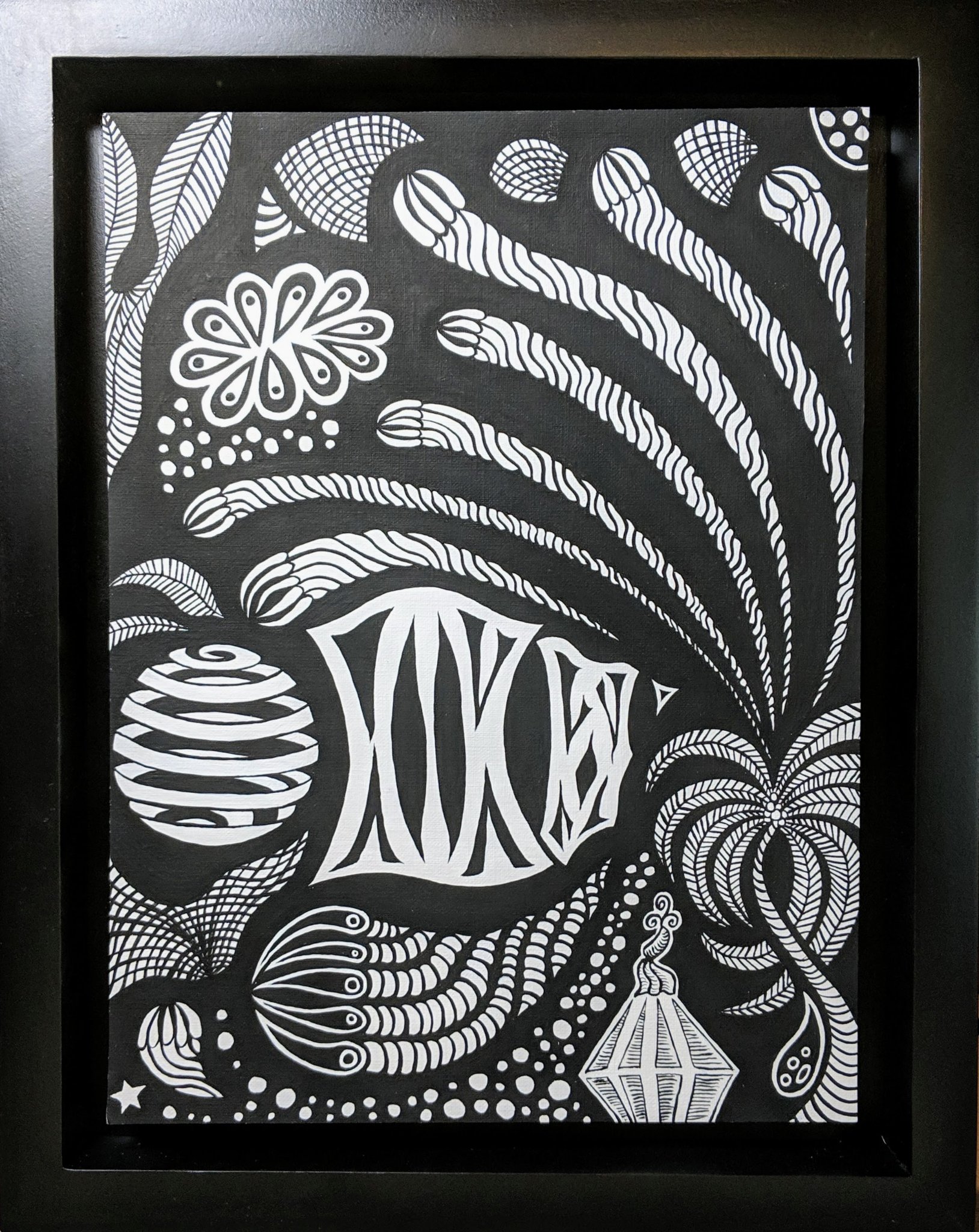 Untitled — gesso on canvas