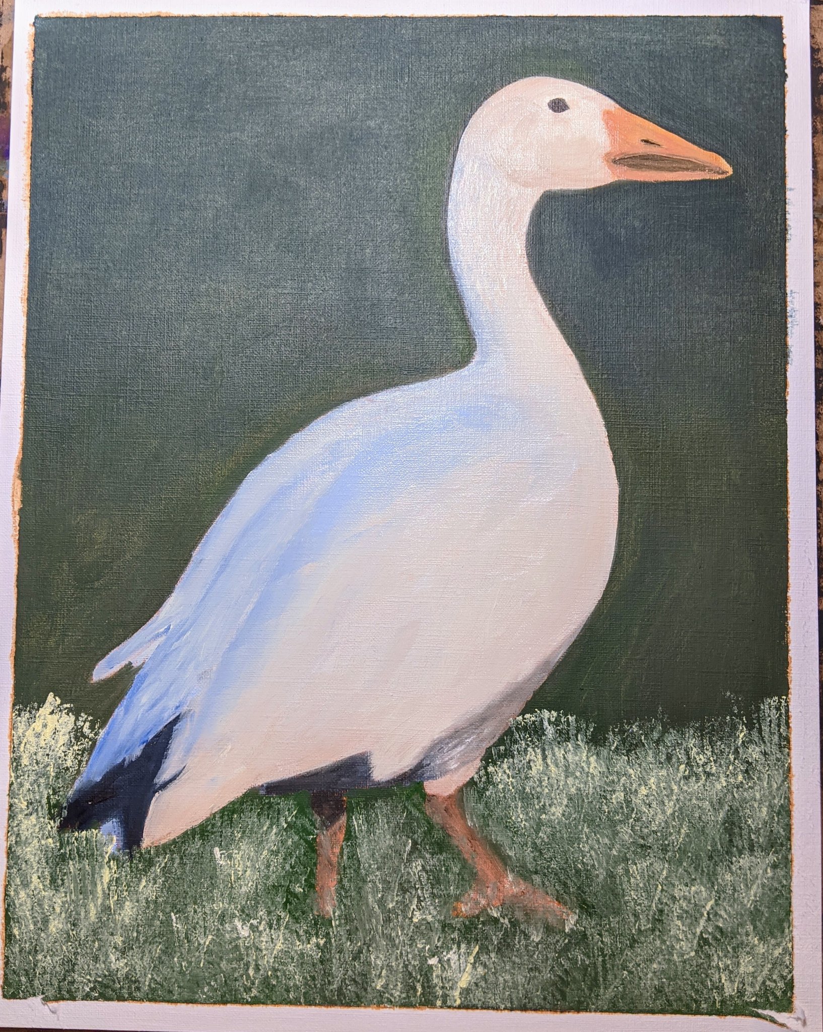 Goose — oil on canvas