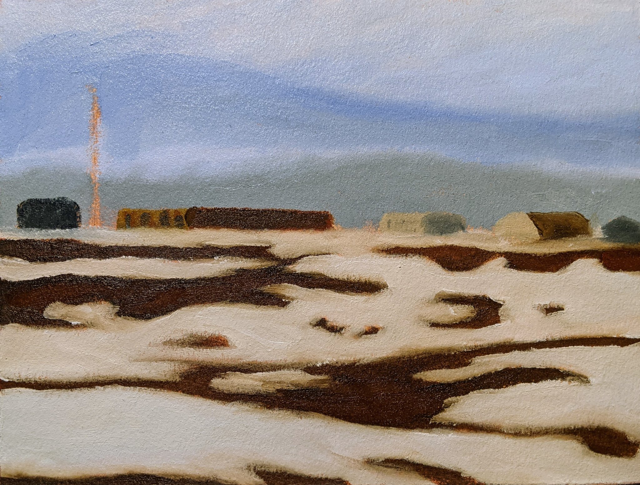 Snowy Plain — oil on canvas